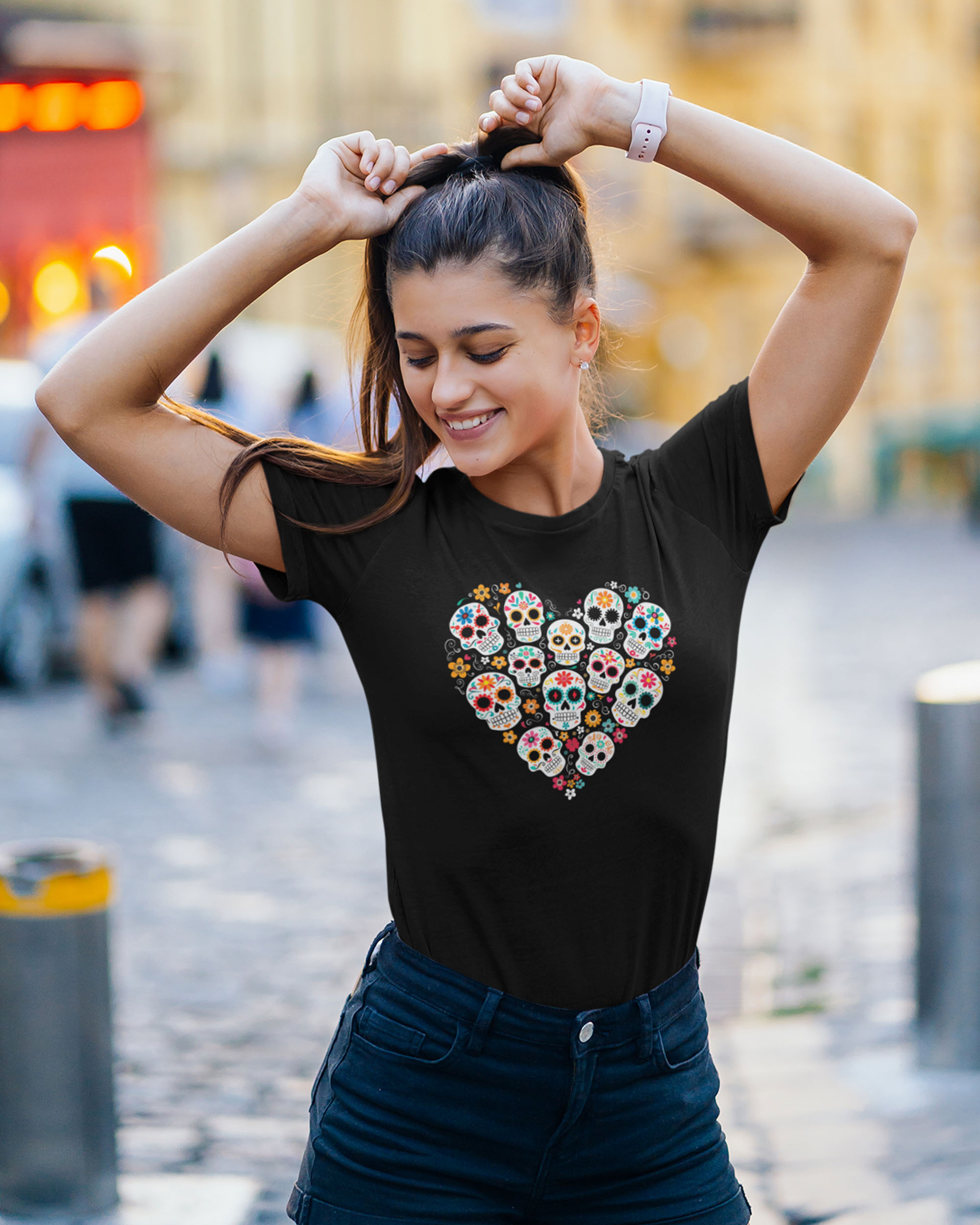 La Vida Bonita/The Beautiful Life Women's Fitted T-shirt - Image 4