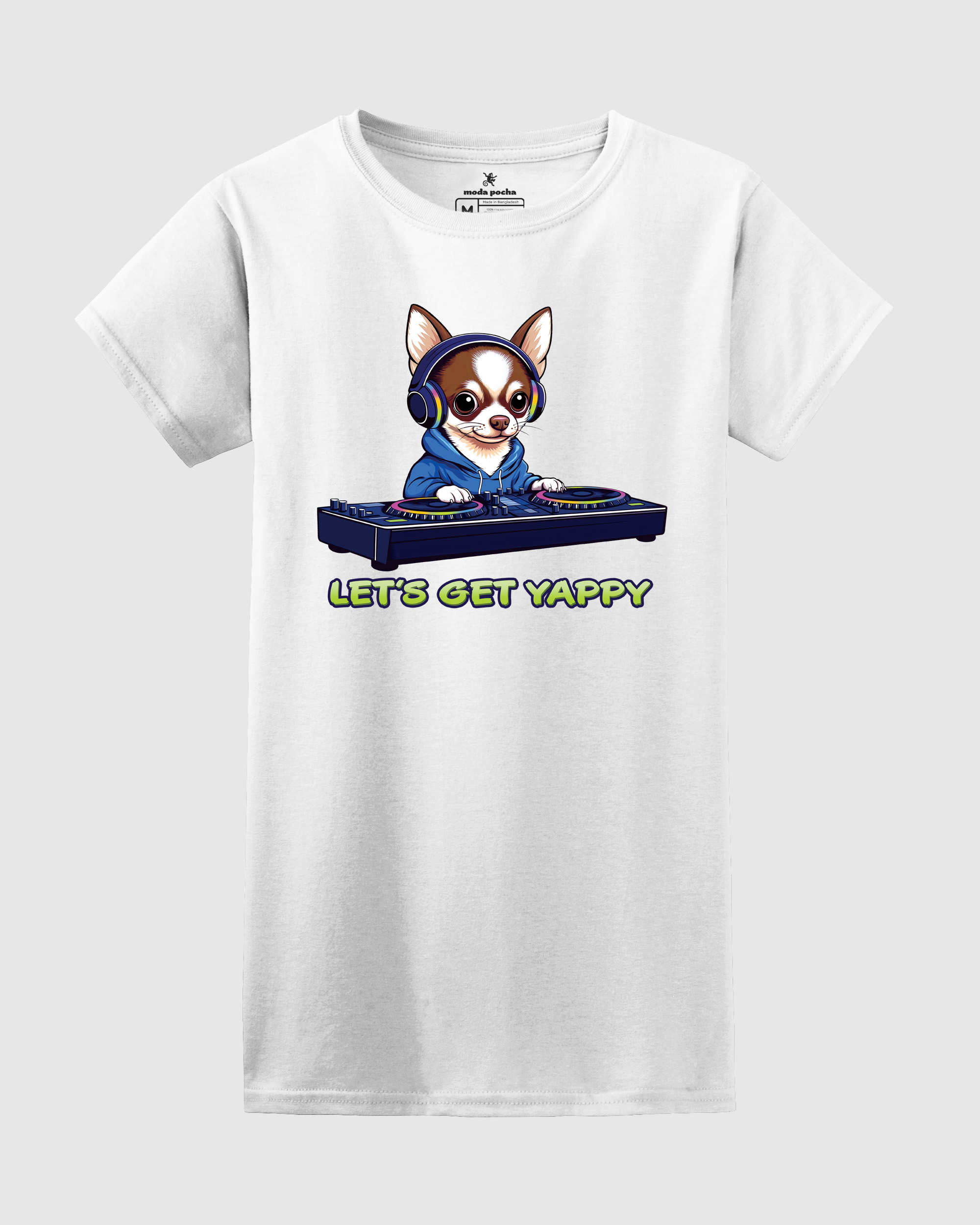 DJ Perrito/Chihuahua DJ Women's Fitted T-shirt
