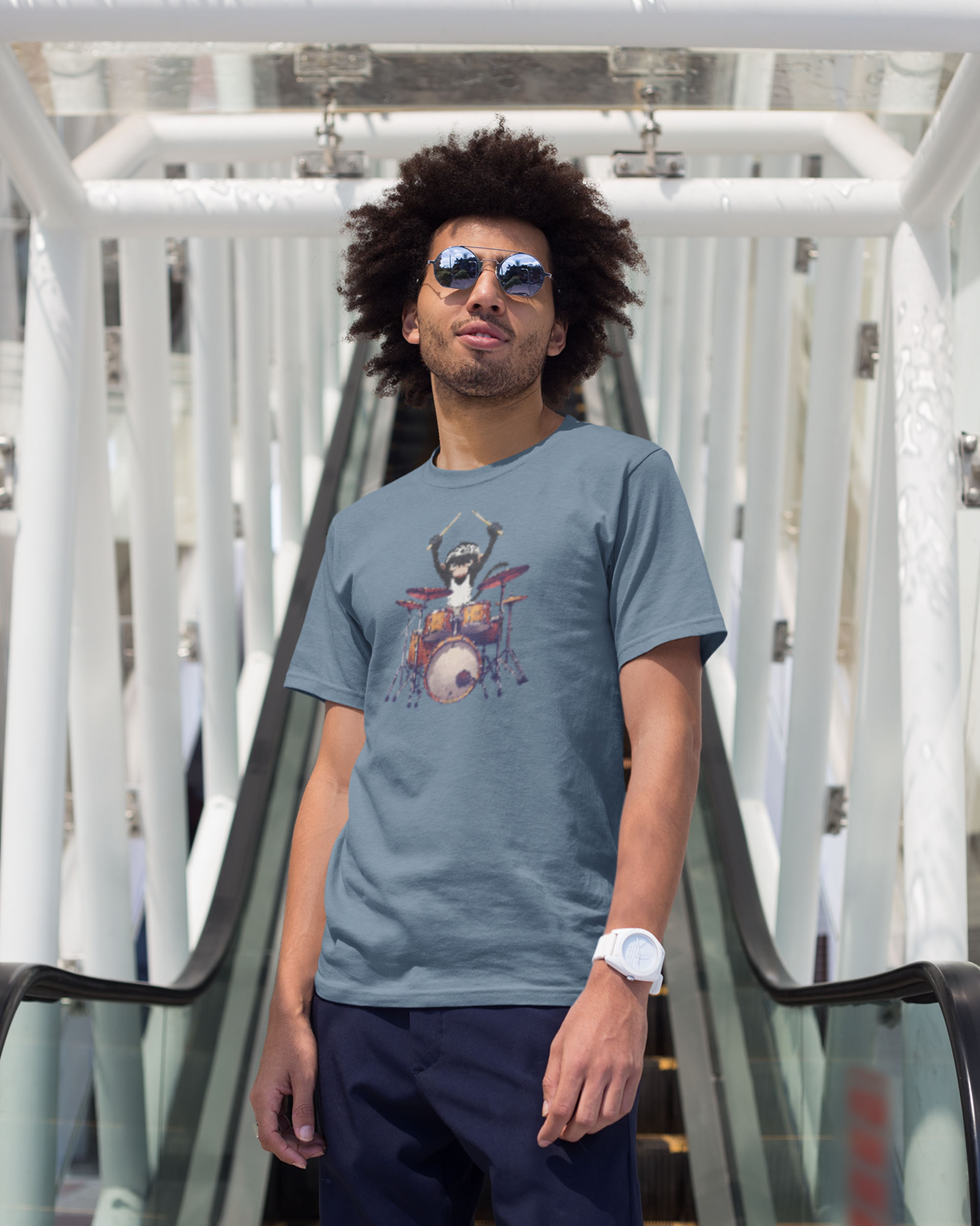 Ritmos De Chango/Monkey Beats Unisex T-Shirt - Image 3