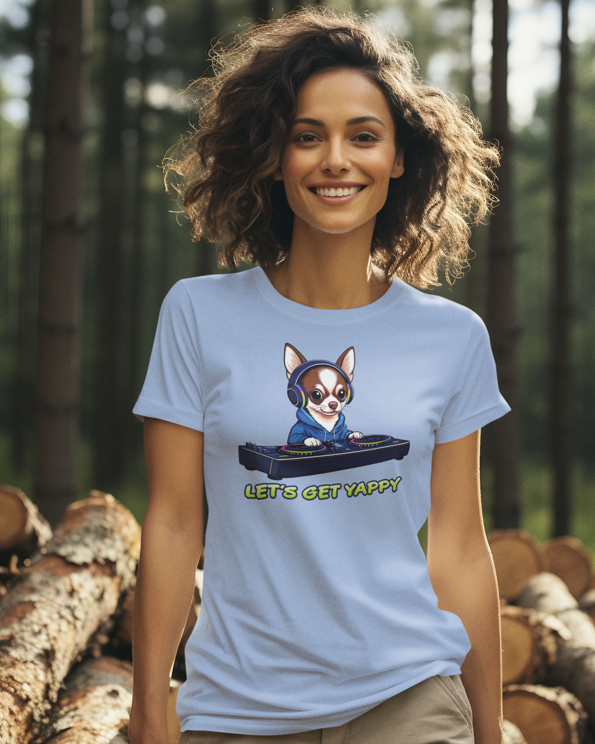 DJ Perrito/Chihuahua DJ Women's Fitted T-shirt - Image 2