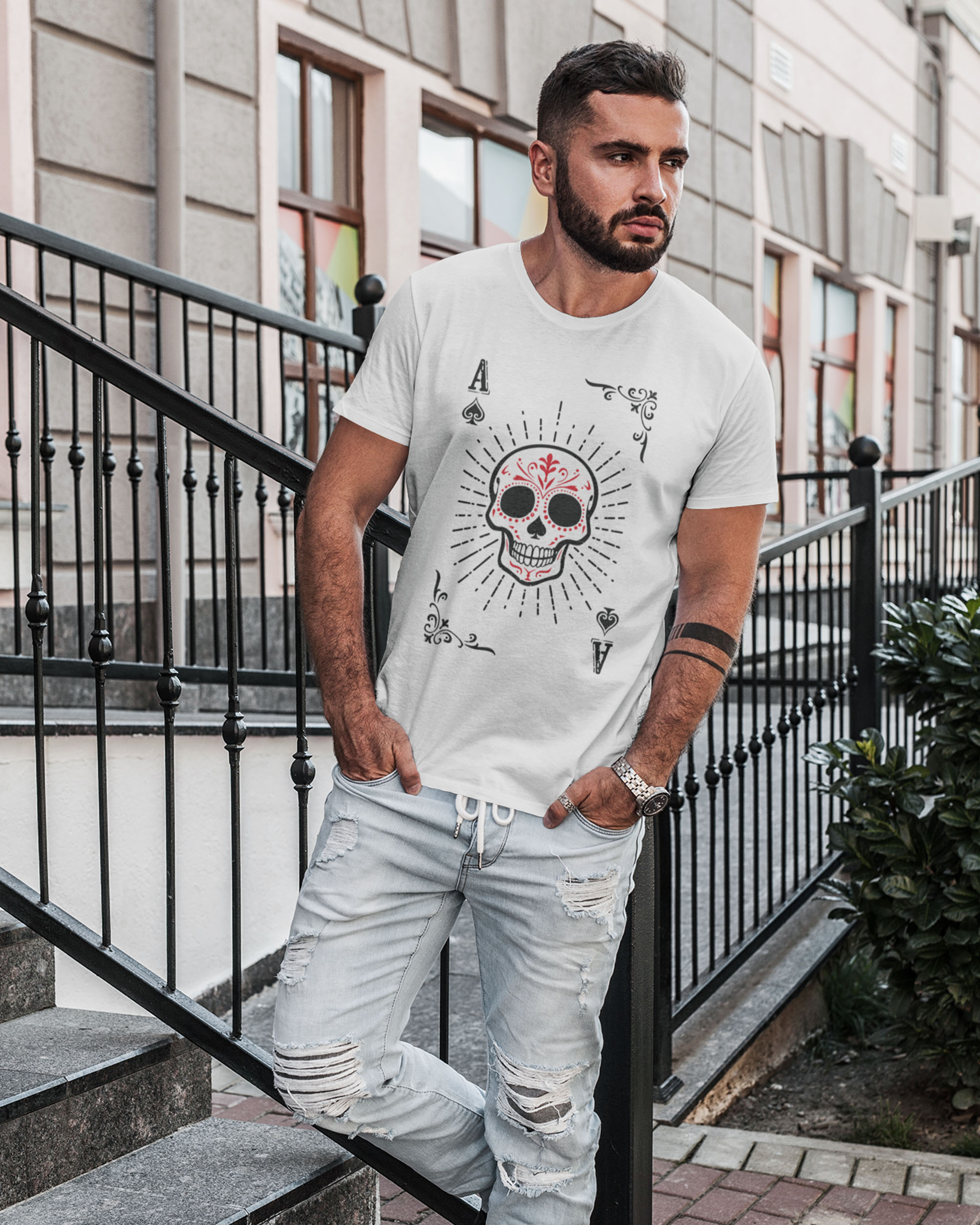 La Mano Del Muerto/Deadman's Hand Unisex T-Shirt - Image 3