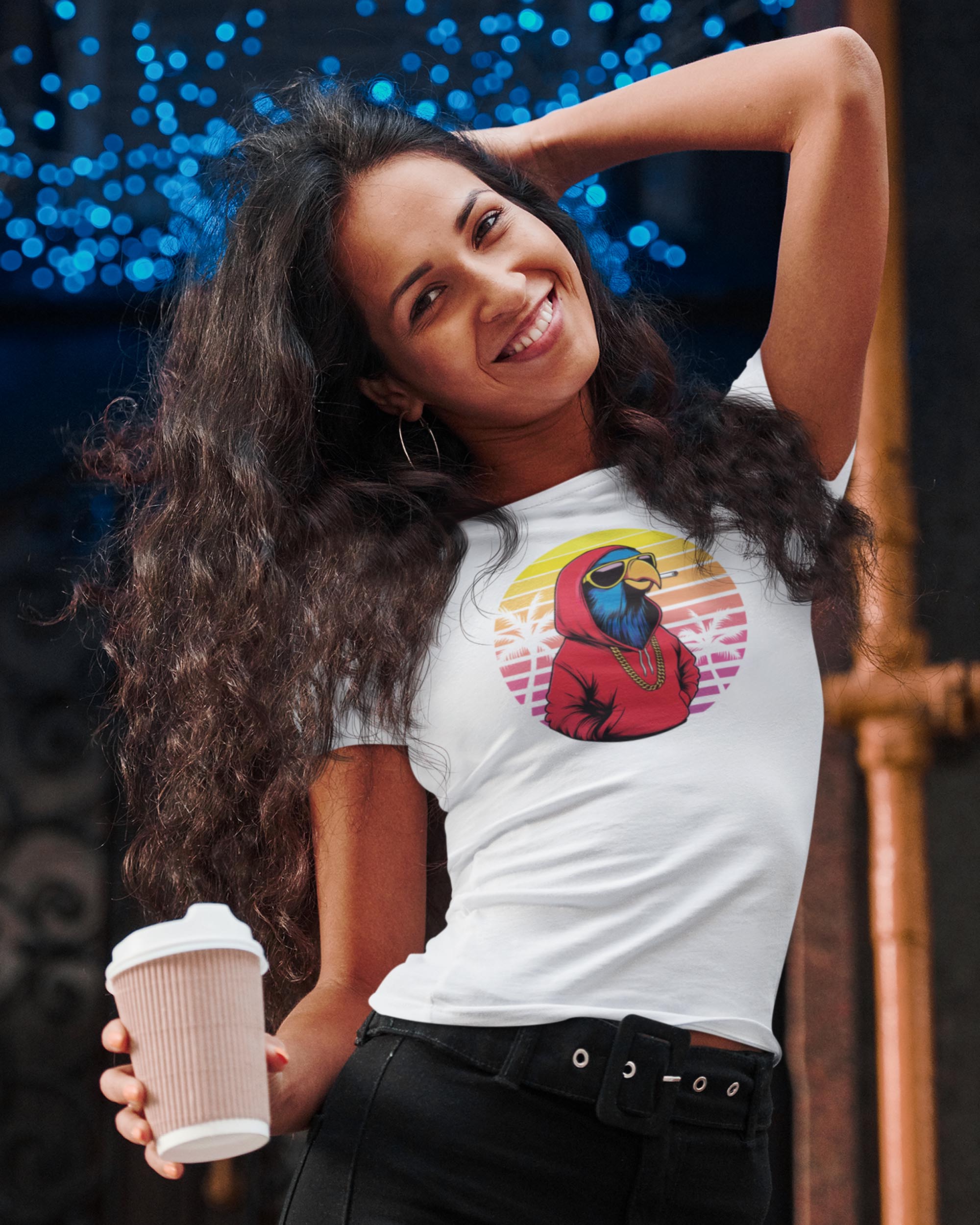 Cholo Parrot/OG Parrot Women's Fitted T-shirt - Image 5