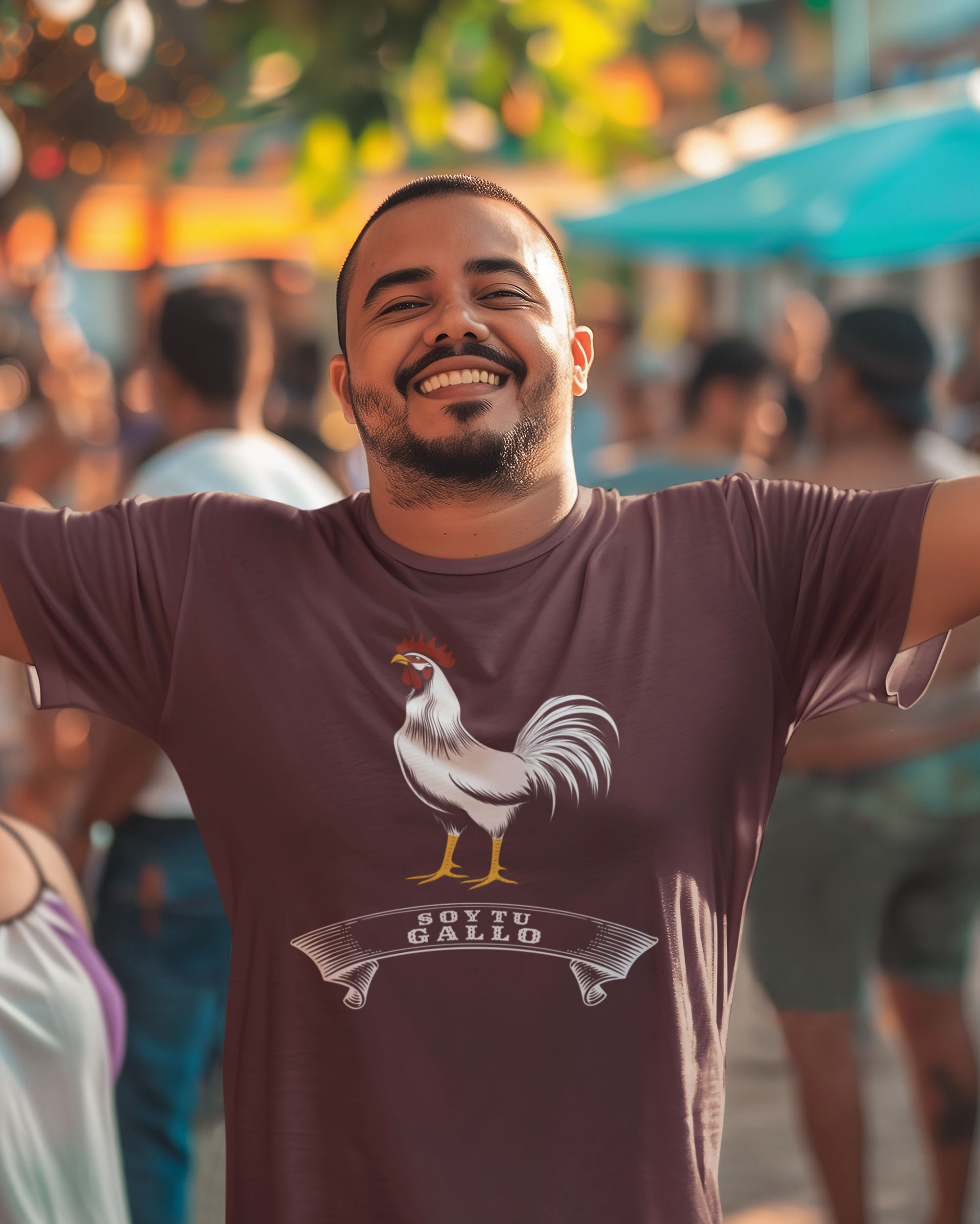 Soy Tu Gallo/I'm Your Guy Unisex T-shirt - Image 3
