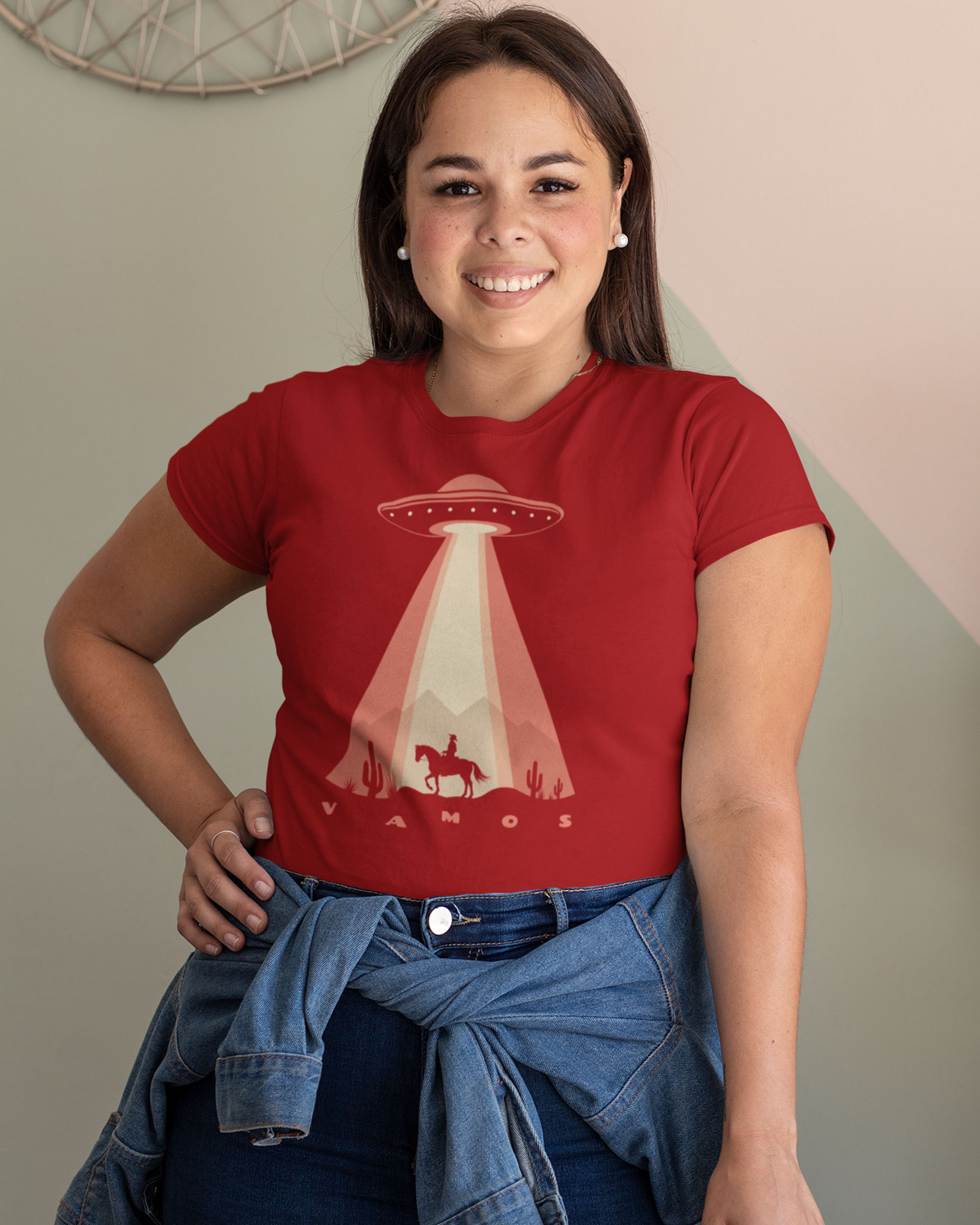Vamos/Let's Ride Women's Fitted T-shirt - Image 3
