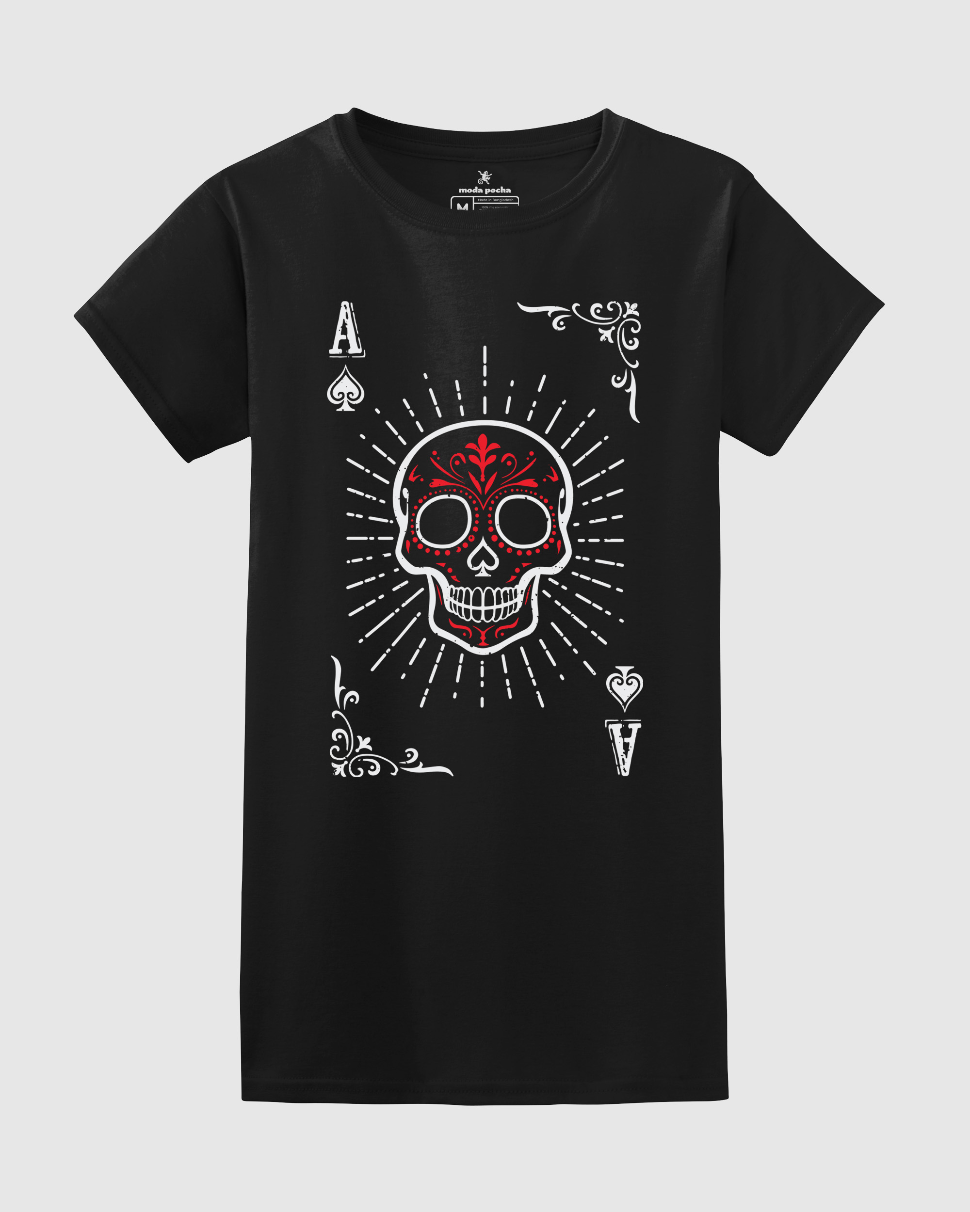 La Mana Del Muerto/Deadman's Hand Women's Fitted T-shirt