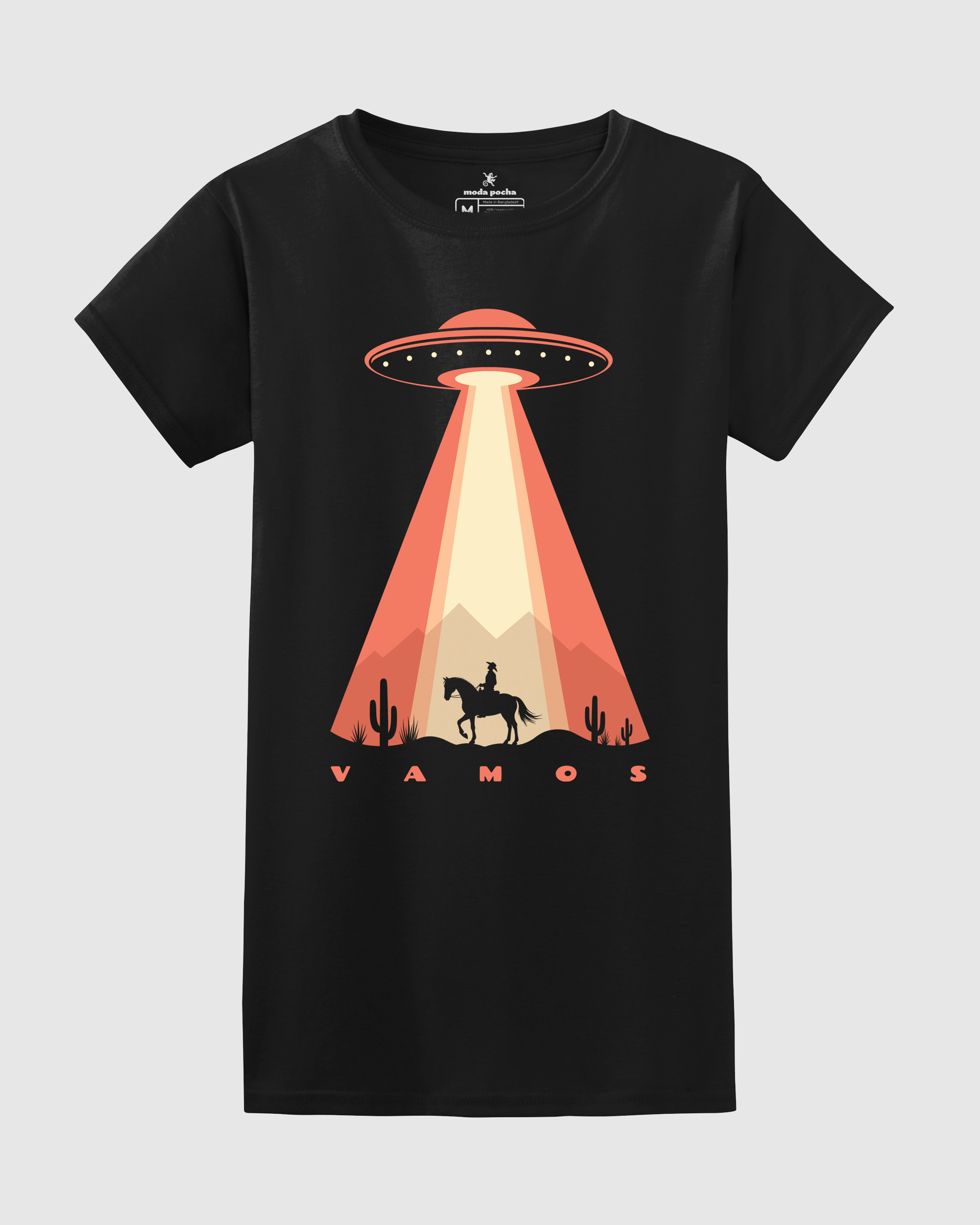Vamos/Let's Ride Women's Fitted T-shirt